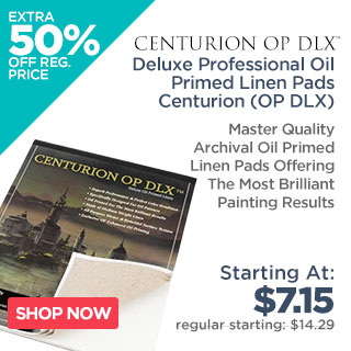 Deluxe Professional Oil Primed Linen Pads Centurion (OP DLX)