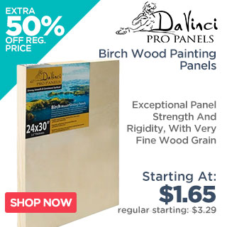 DaVinci Pro Birch Wood Painting Panels