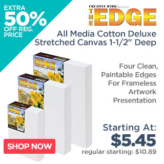 The Edge All Media Cotton Deluxe Stretched Canvas 1-1/2 Deep