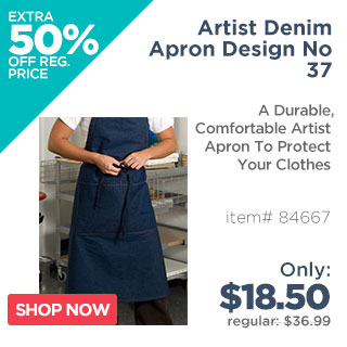 Artist Denim Apron Design No 37