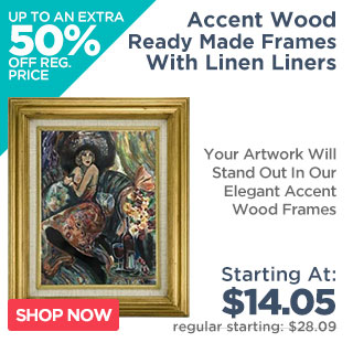 Accent Wood Ready Made Frames With Linen Liners