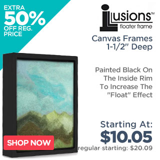 Illusions Floater Canvas Frames 1-1/2" Deep