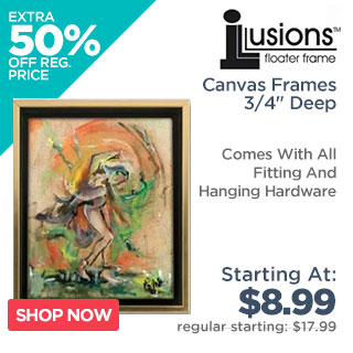 Illusions Floater Canvas Frames 3/4" Deep