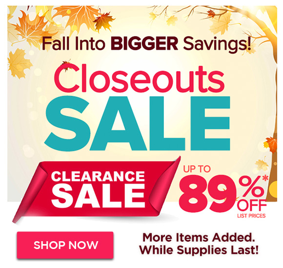 Jerry's Fall Closeouts Sale