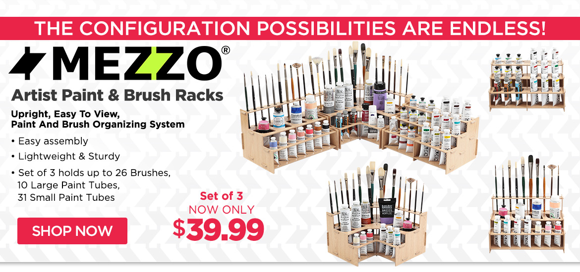 Mezzo® Artist Paint & Brush Racks
