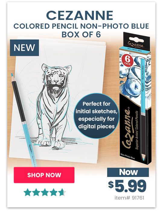 Cezanne Colored Pencil Non-Photo Blue, Box of 6