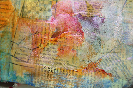 mixed media foundation consist of various textures