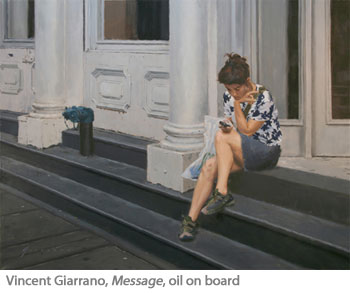 Vincent Giarrano - Message, Oil Paint On Board