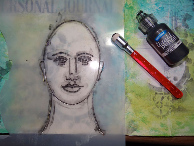 Step 5 add a sketched face to the page