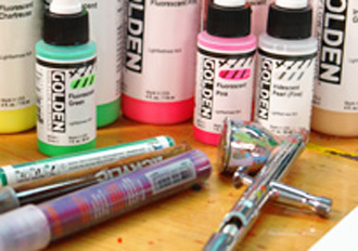 Super-fluid, high intensity acrylic paint from GOLDEN