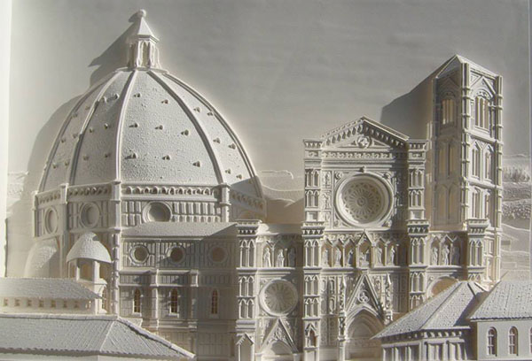 The Duomo and Baptistry, Florence by Christina Lihan- Paper 30"x40"