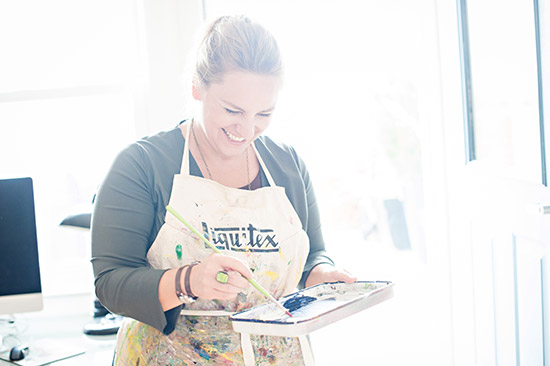 Artist Nathalie Kalbach is a self-taught mixed media artist
