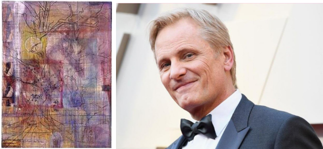 Viggo Mortensen celebrity painter