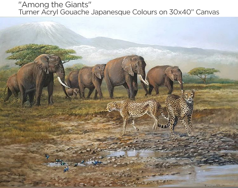 Gamini-Ratnavira-AmongtheGiants-30x40-turner-acryl-gouache-japenesque-colours-canvas