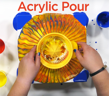 Acrylic Pour Painting – 3 Vibrant Acrylic Pours