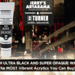 Ultra Black & Super Opaque White Acryl Gouache Paint