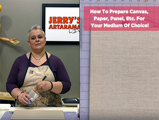 How to Prepare Canvas, Paper or Panel – Substrate Preparation