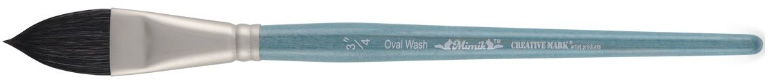 oval wash watercolor brush