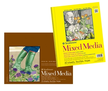 Strathmore 300 & 400 Series Mixed Media Pads
