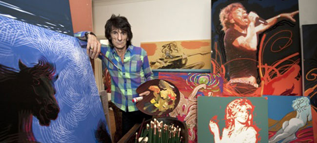 Musician Ronnie Wood Artwork