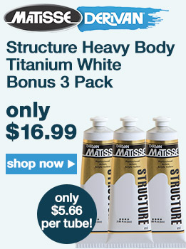 Bonus 3 Pack Matisse Structure Acrylics Titanium White | shop now