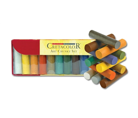 Creatacolor Art Chunky Charcoal Sticks 12-Color Set
