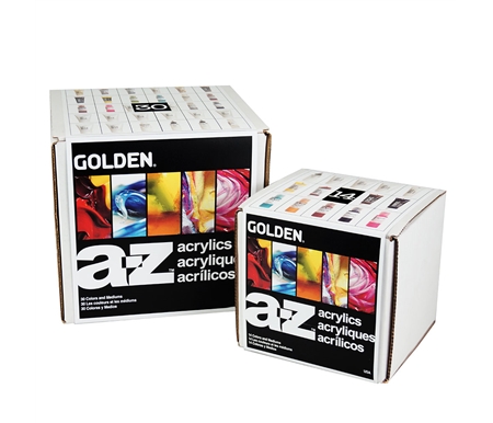 GOLDEN A-Z Acrylic Sets