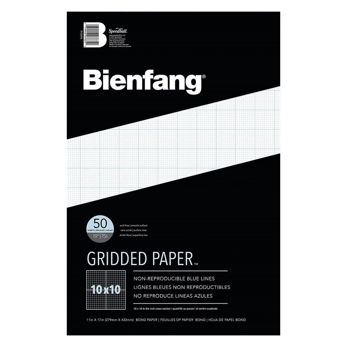Clearprint Vellum Sheets with Engineer Title Block, 11x17 Inches