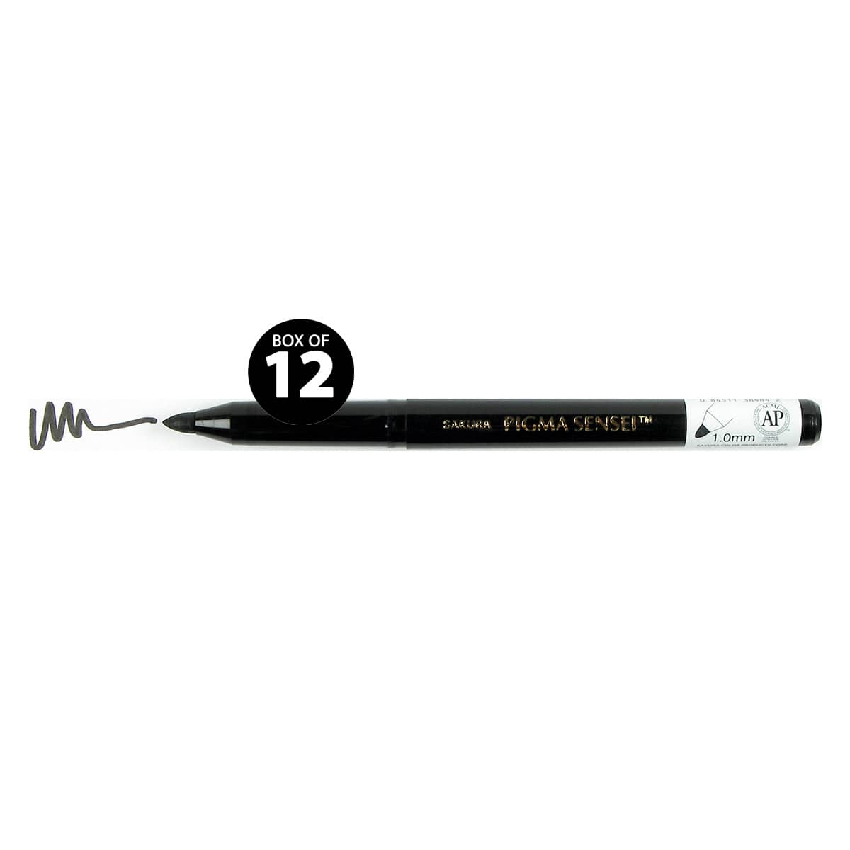 STAEDTLER Lumocolor Permanent Marker Pens Medium #M317 - Black, 1.0mm (Box  of 12)