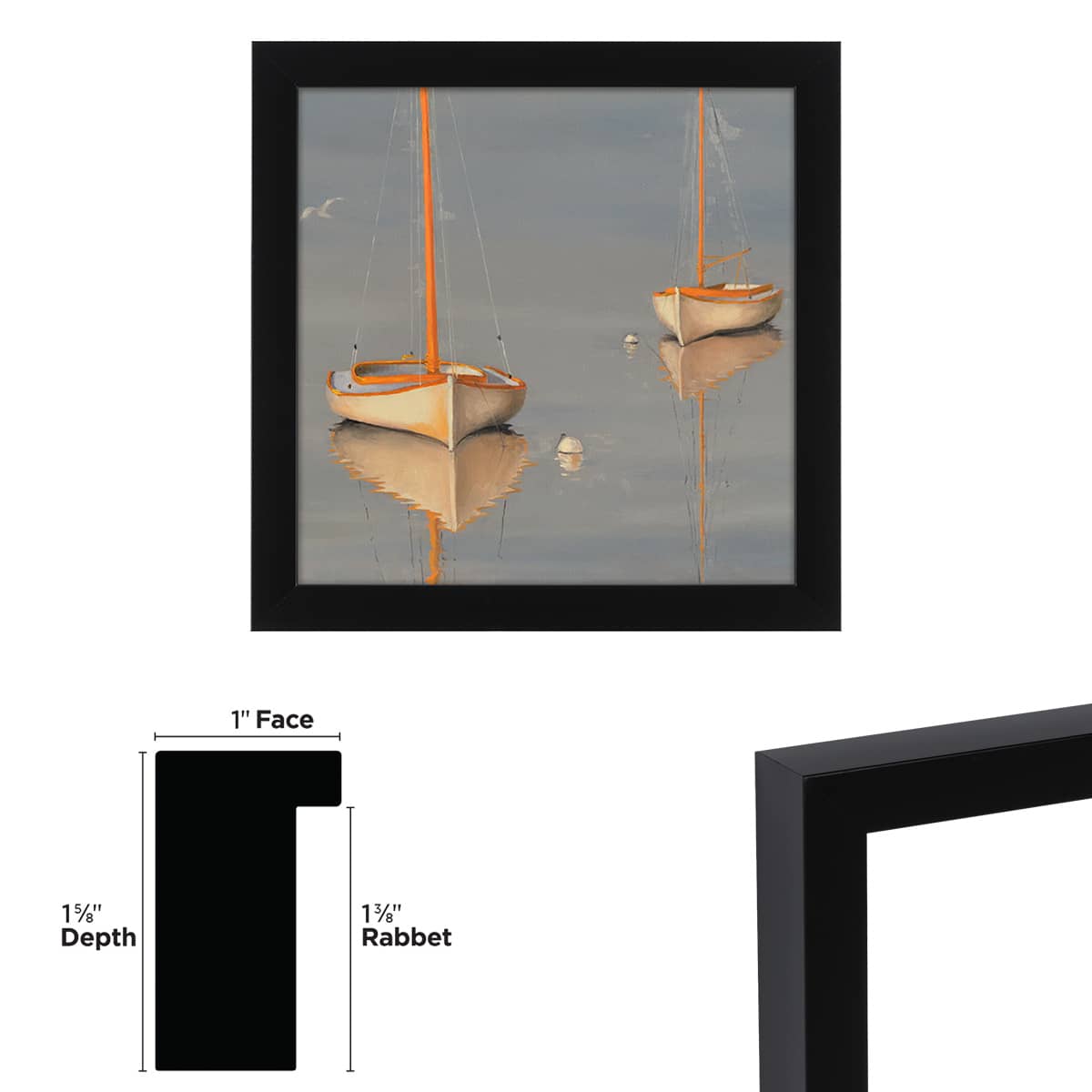 Gotham Black Deep Gallery Frames