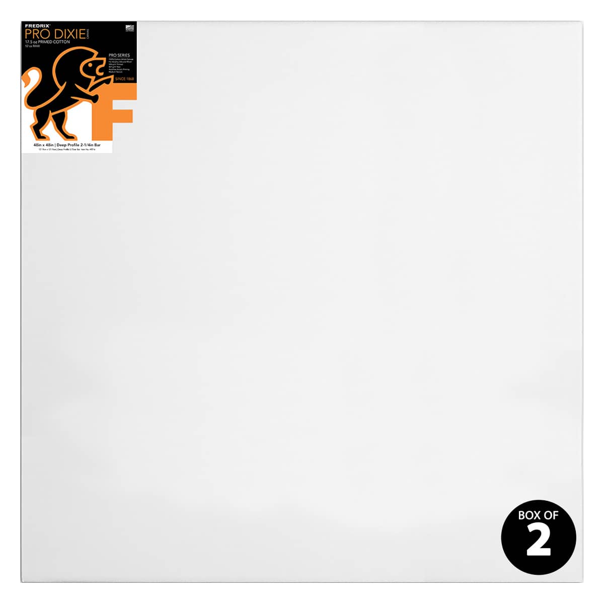 Blick Premier Heavyweight Stretched Cotton Canvas - 12 x 12, 2 Profile