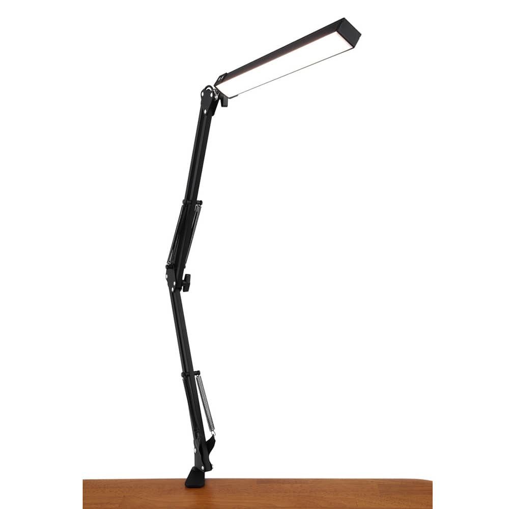 Acurit LED Swing Arm Black Dimmable Desk Lamp