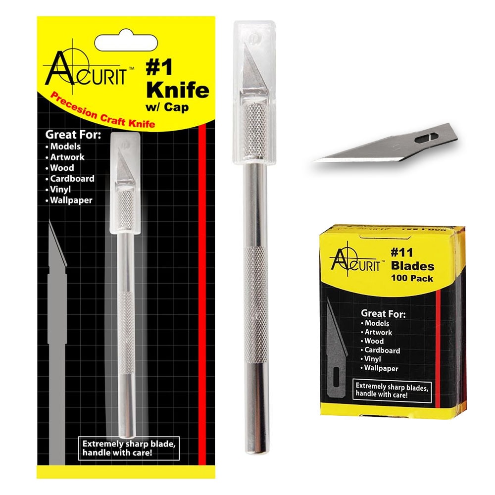 40 Pack Craft Knife Blades #17 Hobby Knife Replacement Blades