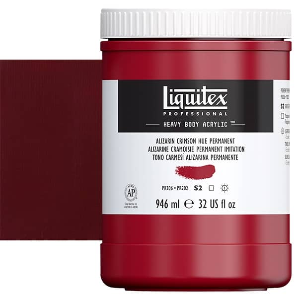 Liquitex : Professional : Heavy Body Acrylic Paint : 59ml : Perm. Alizarin  Crimson Hue (113)