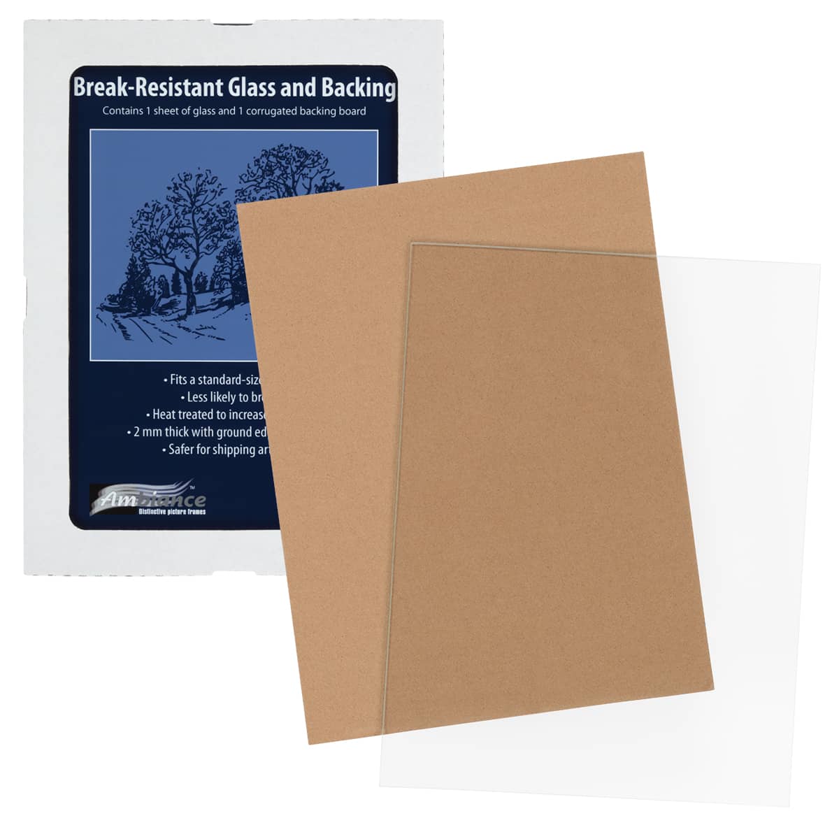 Ambiance Break-Resistant Picture Frame Glass and Backing