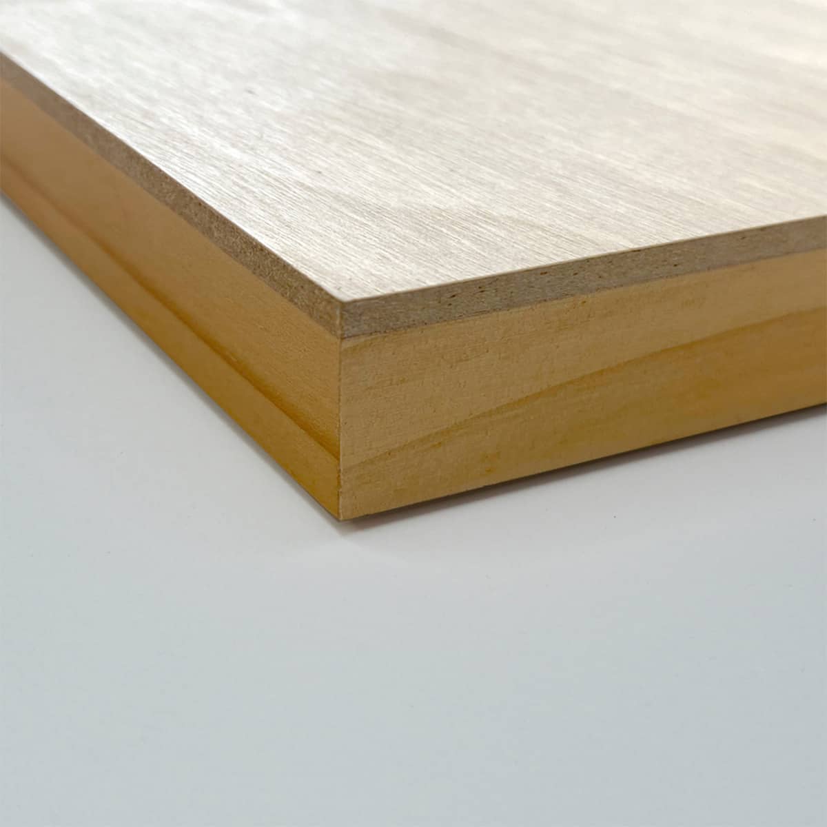 Birch Wood Panel corner detail