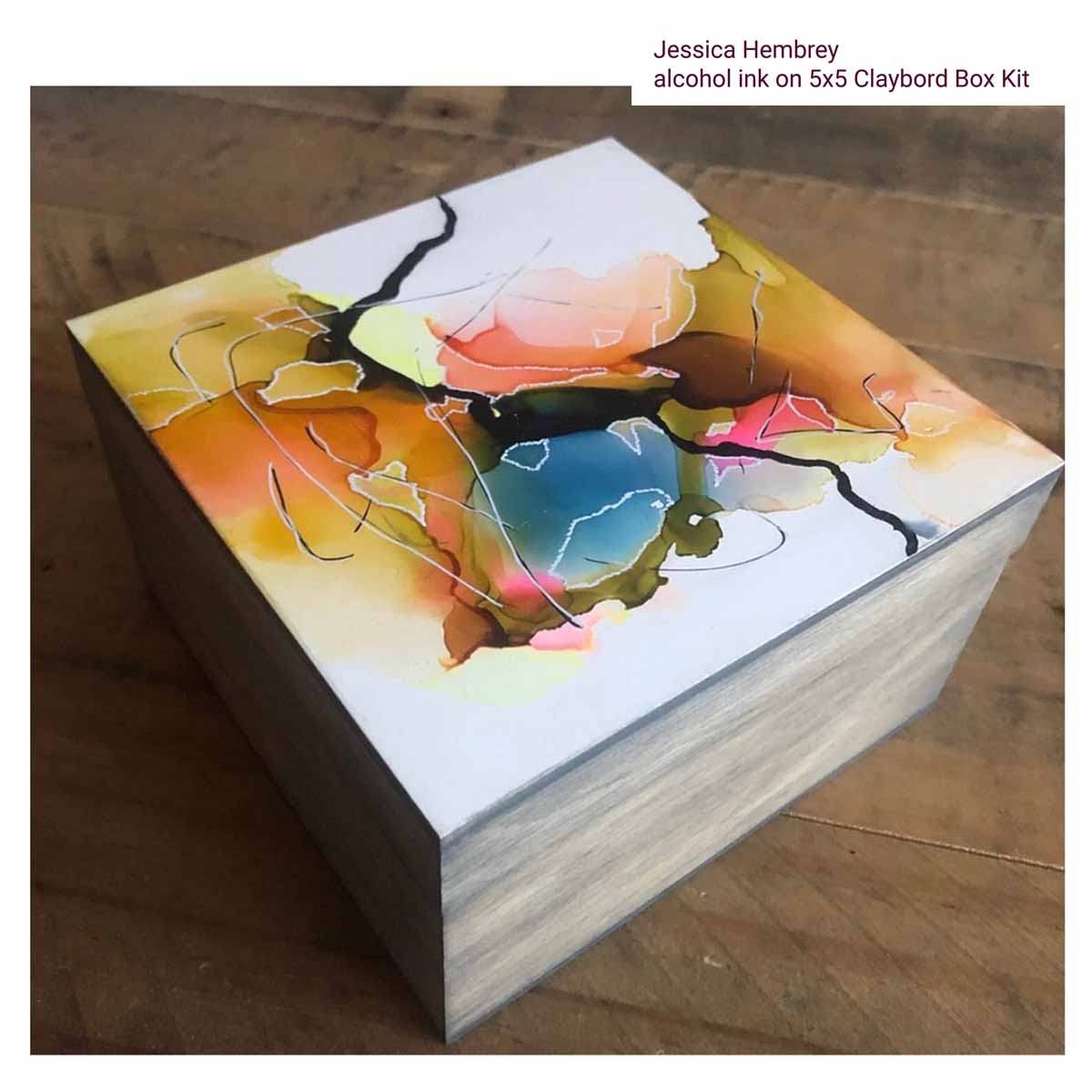 Artwork by Jessica Hembrey on Claybord Box Kit