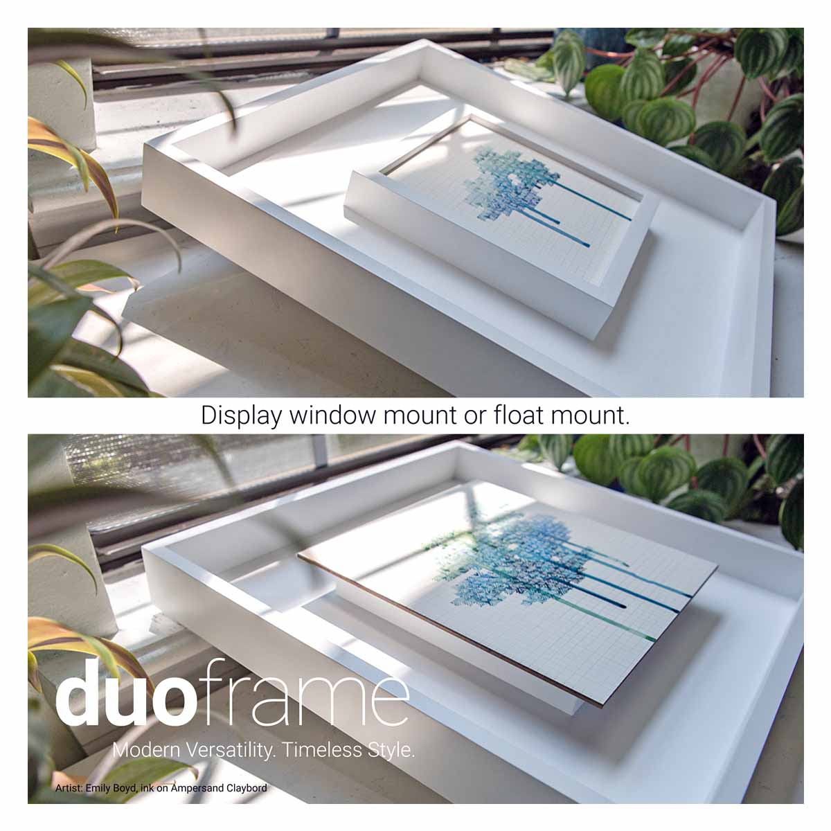 Ampersand Duoframe window or float mount