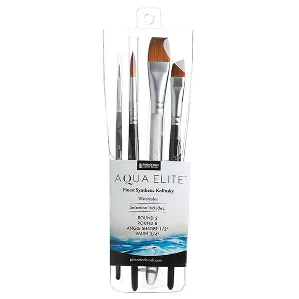 Princeton Aqua-Elite Synthetic Kolinsky Sable 4pc