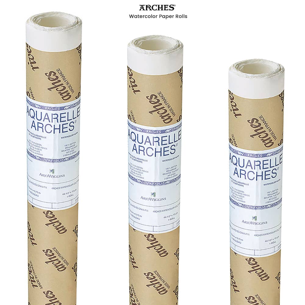  Arches Watercolor Block12x16-inch Natural White 100% Cotton  Watercolor Paper - 10 Sheets of Arches 300 lb Watercolor Paper Cold Press -  Watercolor Paper Block for Gouache Ink Acrylic and More