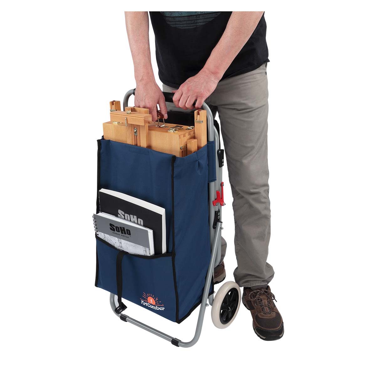 Artcomber Portable Chair & Grand Luxe Full French Easel Deluxe Combo Set