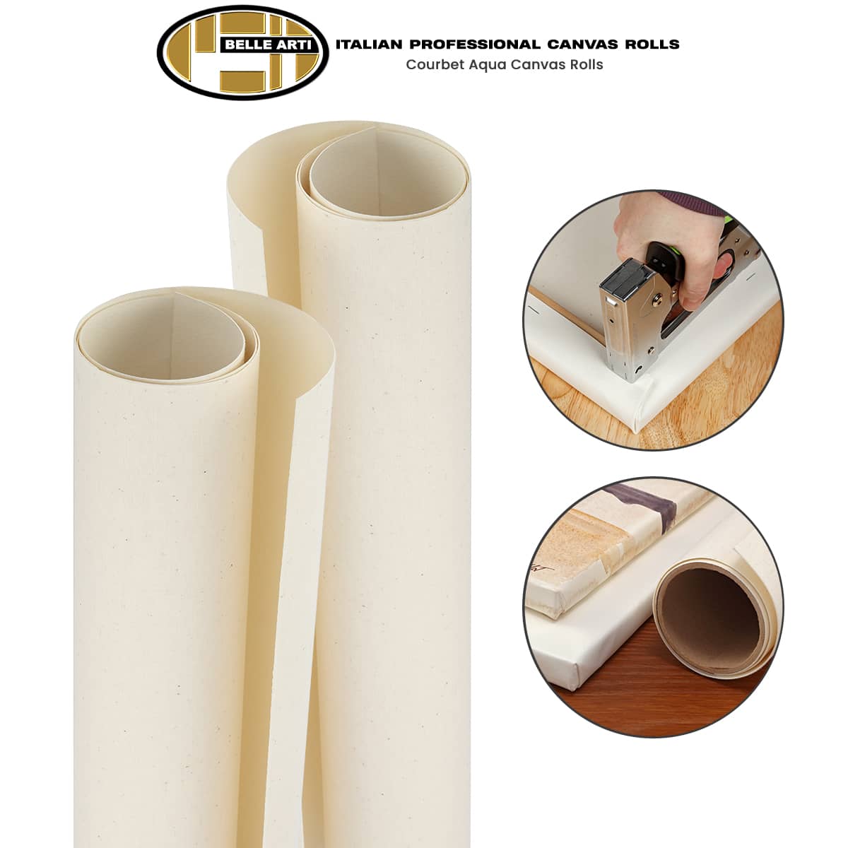 Belle Arti Courbet Aqua Canvas Roll