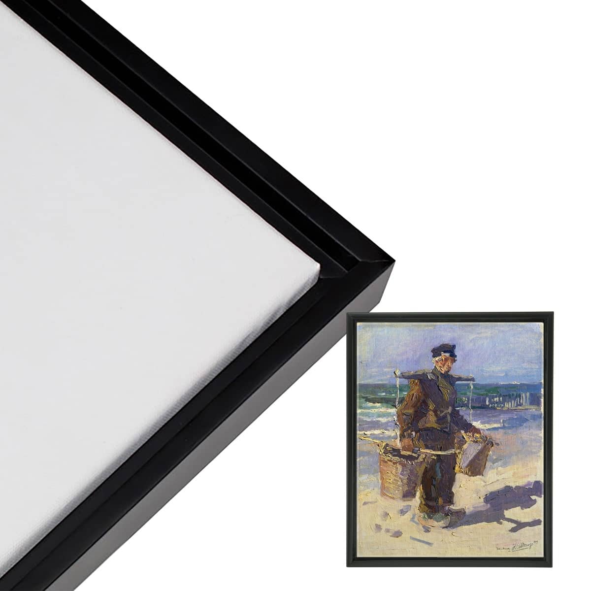 Creative Mark Illusions Floater Frame 12x16 Natural for 1.5 Canvas - 6 Pack