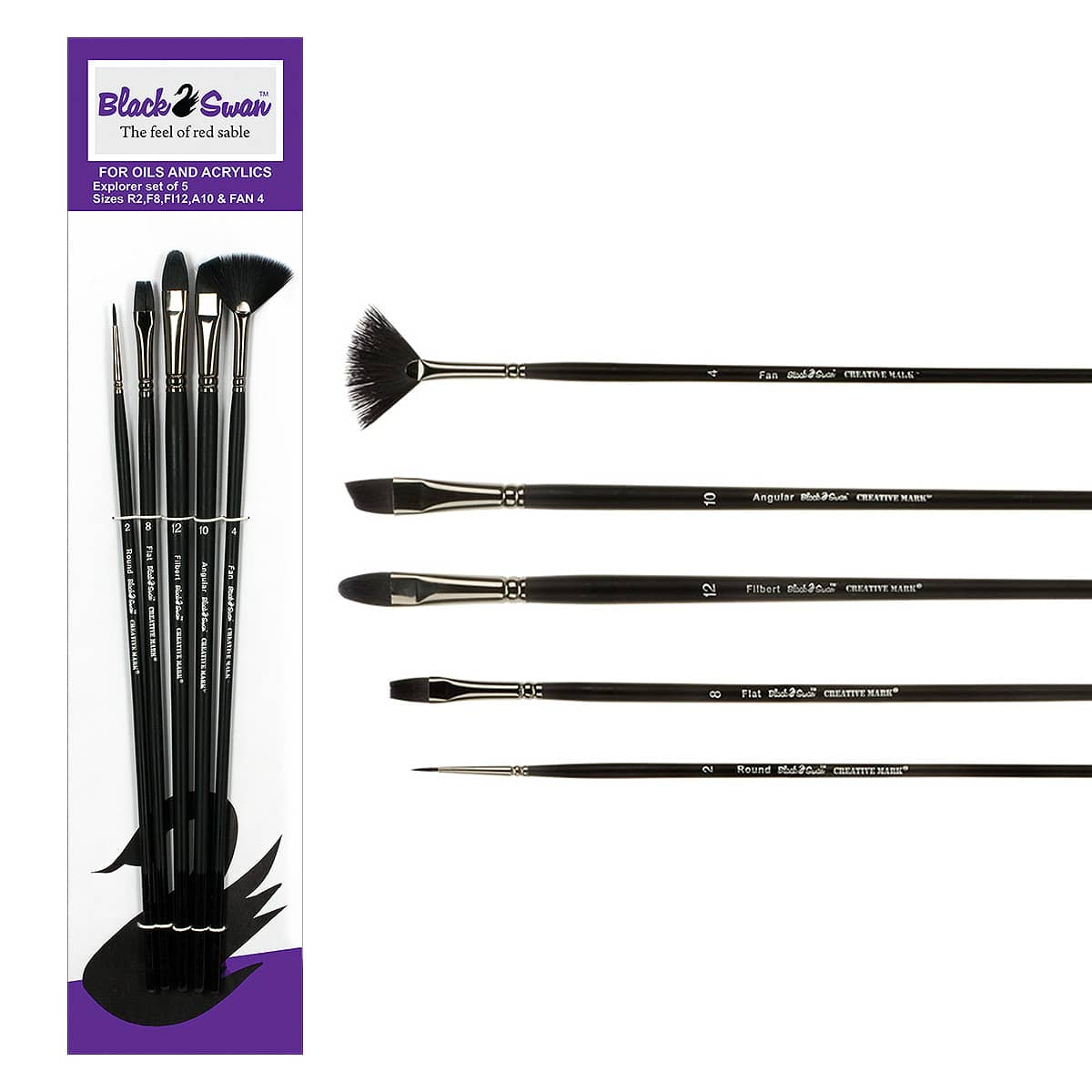 Black Swan Professional Brush Set of 15