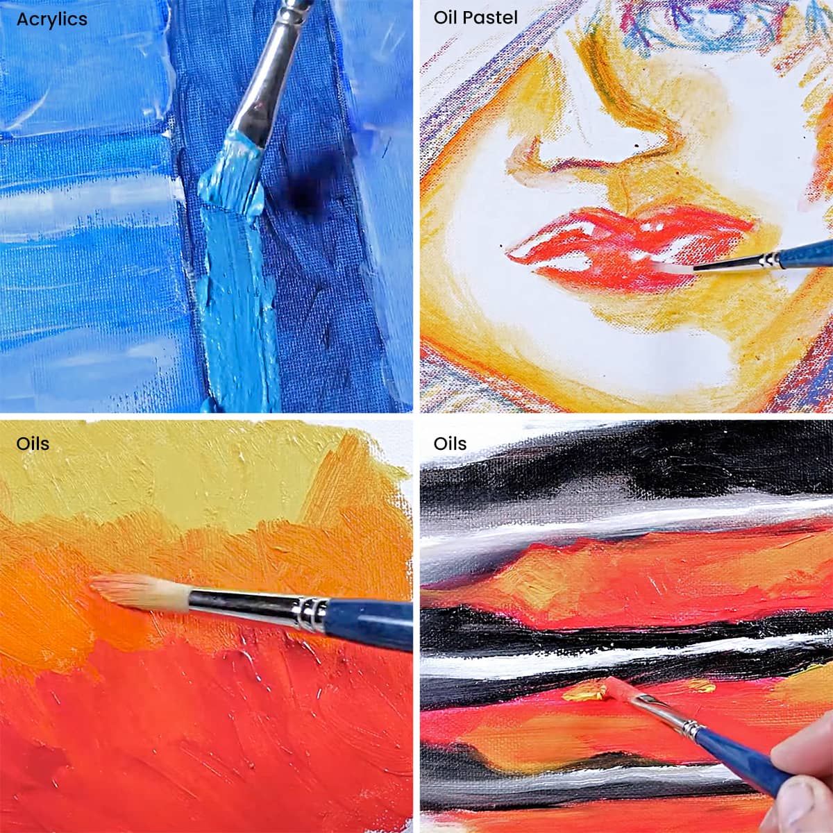 Perfect for oil paints, textured gels, thick acrylics, and impasto techniques