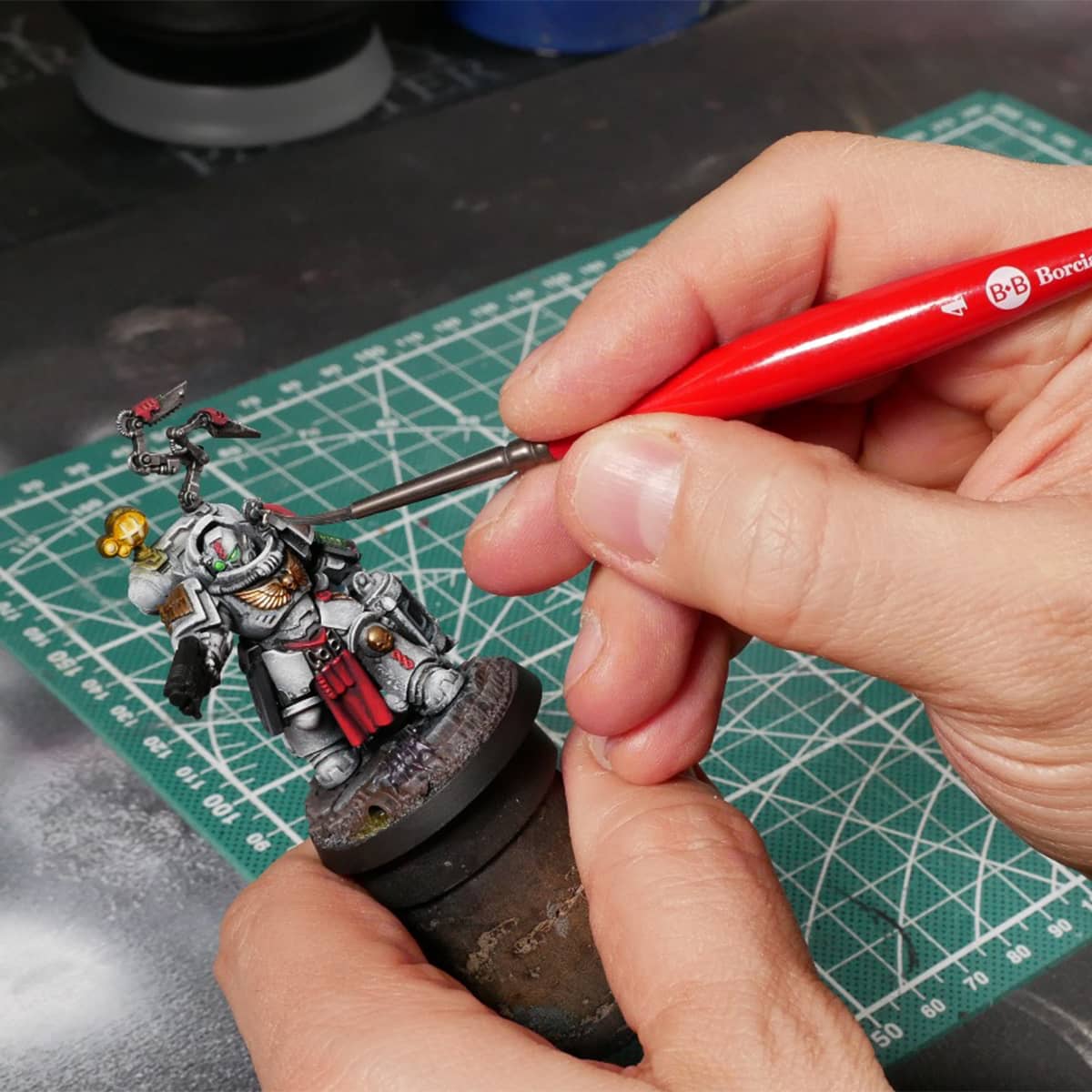 Borciani Bonazzi UNICO® Silver Synthetic Brushes