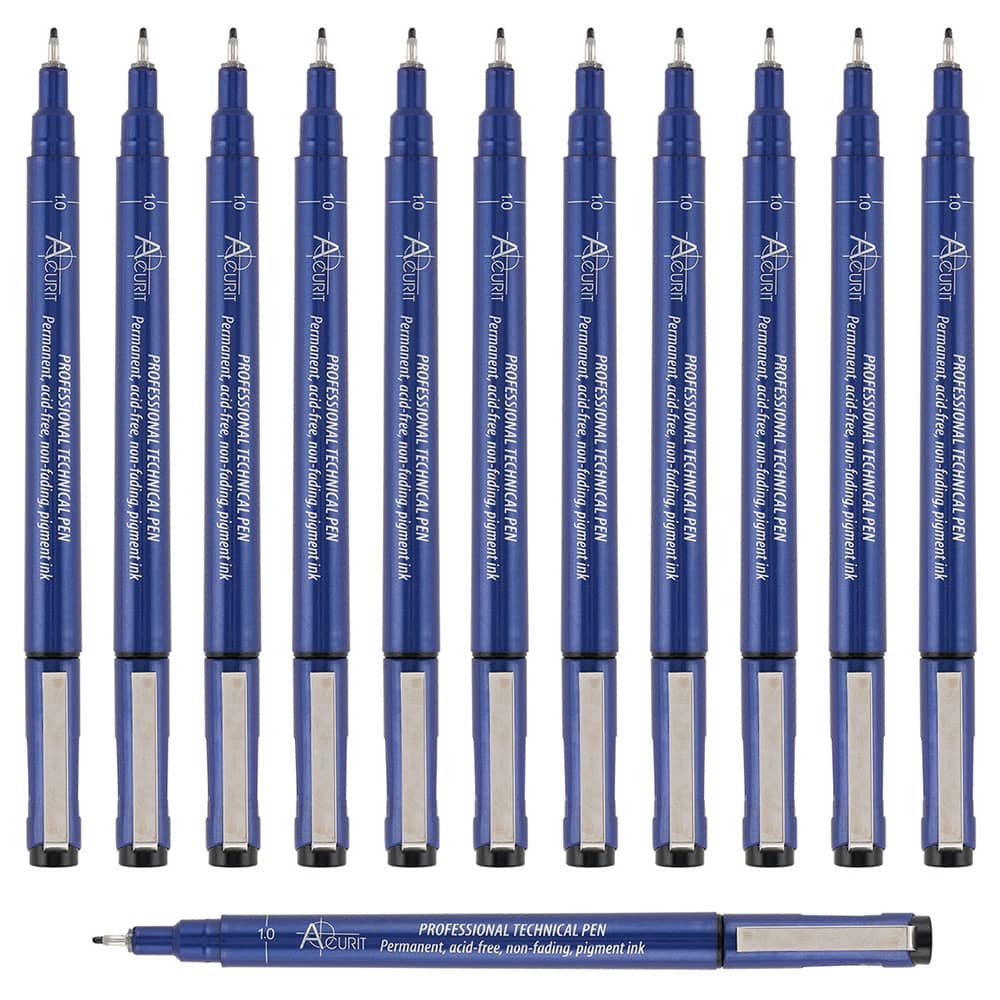 7 Metallic Gel Pens, 0.7 Mm Medium Tip, Point Yasutomo, Japanese