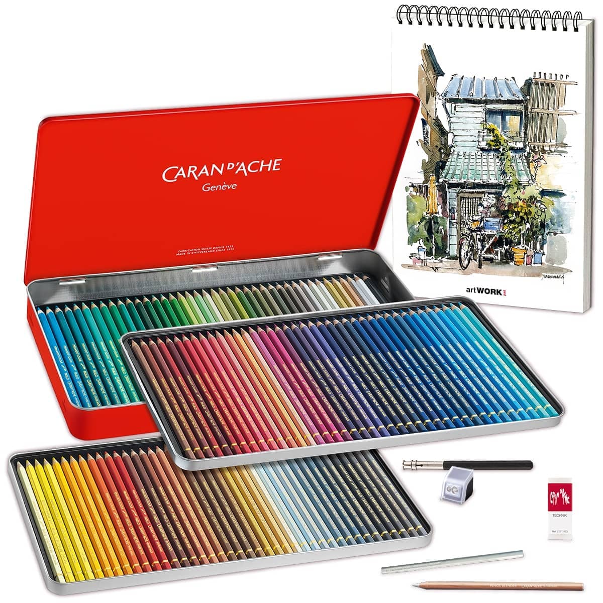 Caran D'Ache Pablo Artist Pencils Pack of 80-1 Day Despatch With TNT Next Day! 