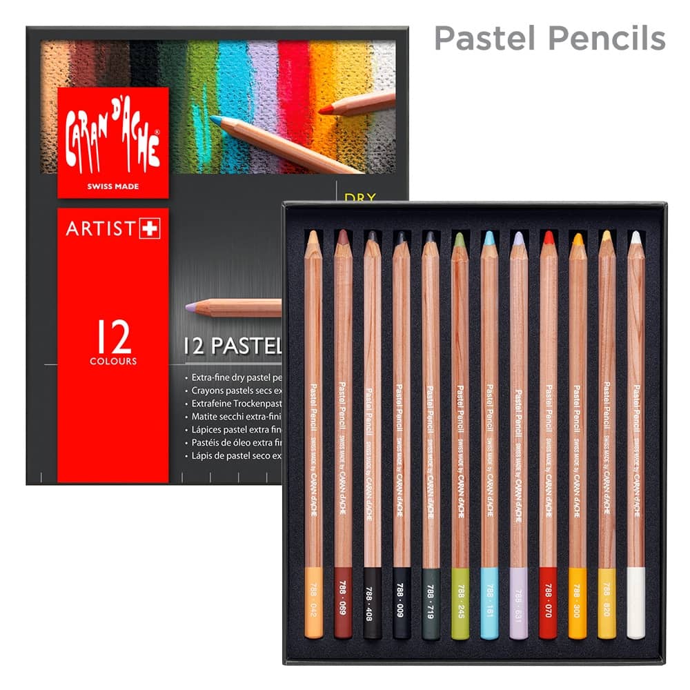Caran dAche Colored Pencils Dry "Pastel Watercolor" CARAN D'ACHE 035 Ochre 