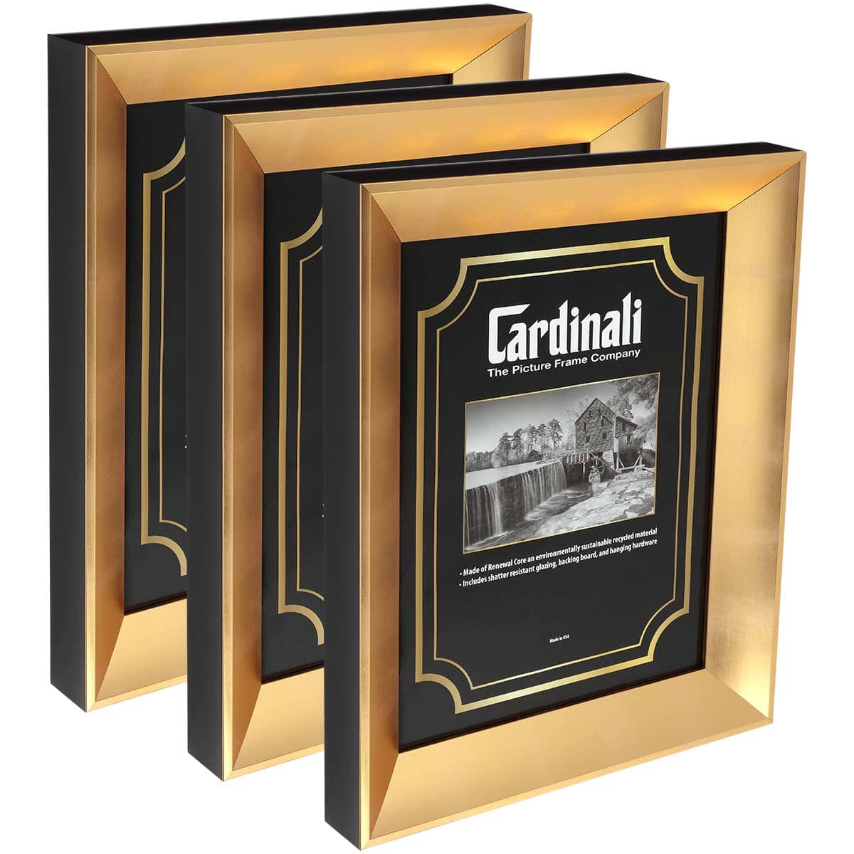 Boxes of 3  Expositions Frames w/ Glazing & Backing for Paintings, Photos, and Prints